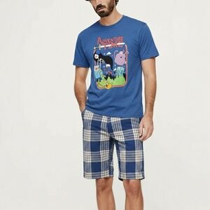 Adventure Time Blue Graphic Tee